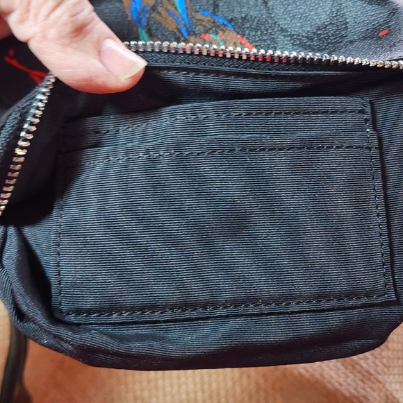 Coach Black Sierra Bird Limited Edition Coated Canvas Wristlet - Picture 7 of 10